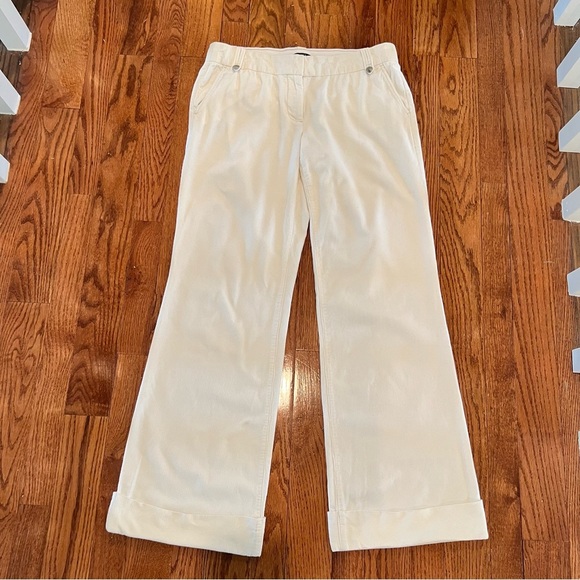 J. Crew Pants - Nwot J Crew City Fit Corduroy Straight / Wide Leg Pant in Creamy White, Size 8